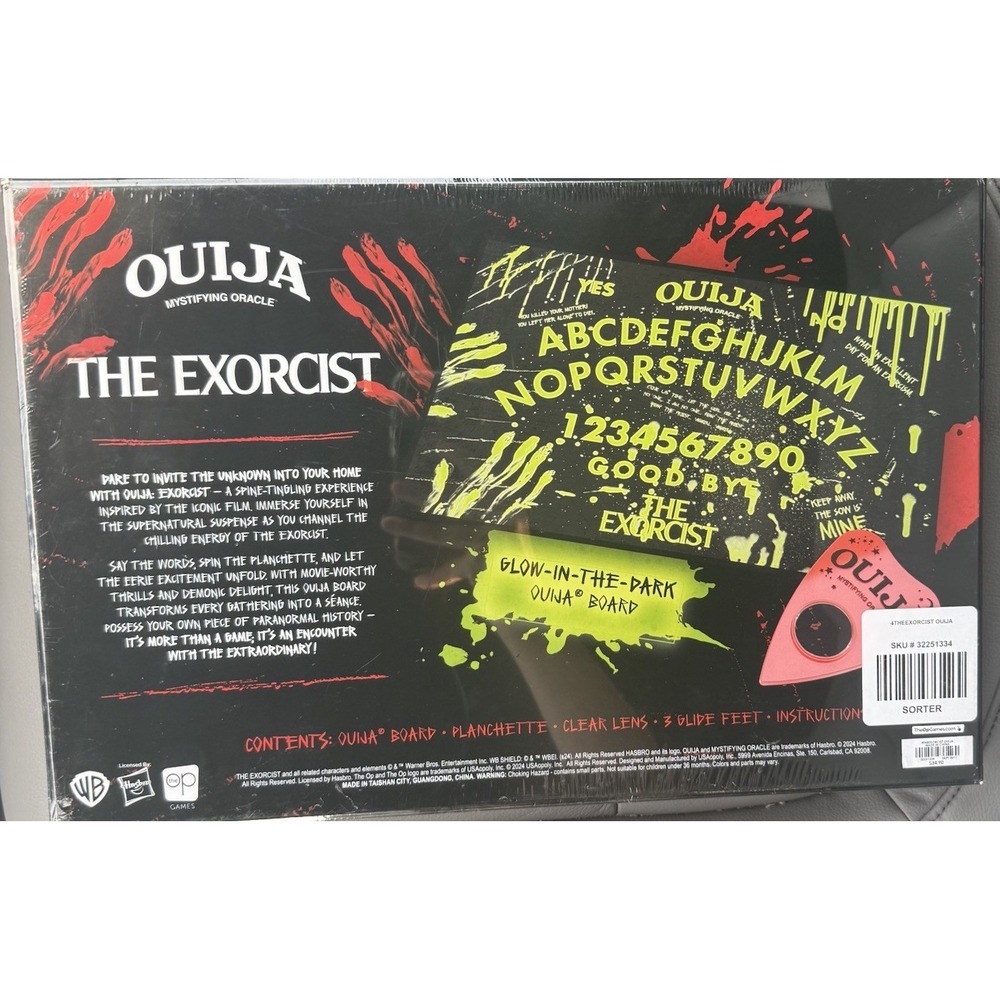 Ouija Board The Exorcist Glow in the Dark Edition NEW Sealed - Picture 3 of 5